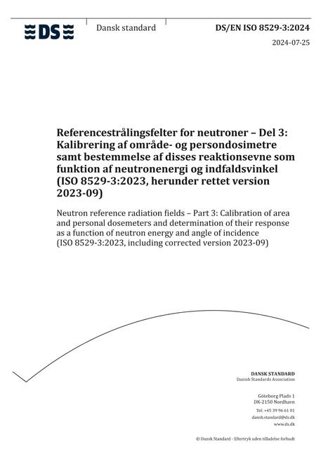 DANSK DS/EN ISO 8529-3