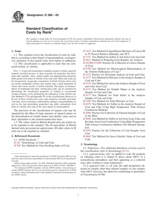 ASTM D388-05
