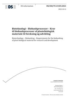 DANSK DS/ISO/TS 23105