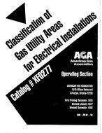 Classification of Gas Utility Areas for Electrical Installations