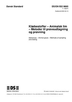 DANSK DS/EN ISO 9665