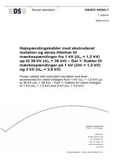 DANSK DS/IEC 60502-1