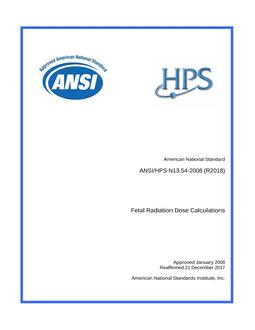 HPS ANSI/HPS N13.54