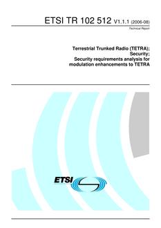 ETSI TR 102 512