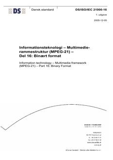 DANSK DS/ISO/IEC 21000-16