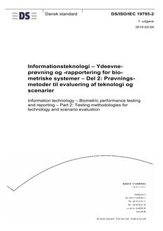 DANSK DS/ISO/IEC 19795-2
