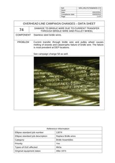 NR NR/L2/ELP/27009/MOD C74 ISSUE 1