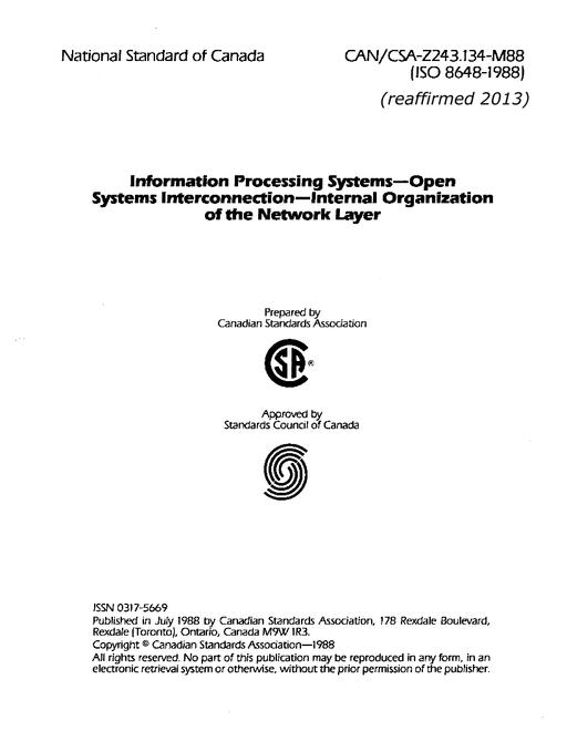 CAN/CSA Z243.134-M88 (R2013)