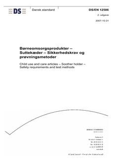 DANSK DS/EN 12586