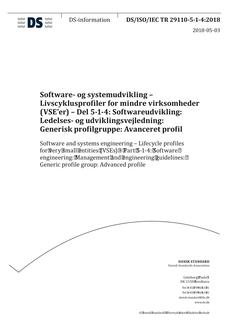 DANSK DS/ISO/IEC TR 29110-5-1-4