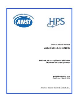 HPS ANSI/HPS N13.6