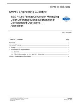 SMPTE EG 2050-2