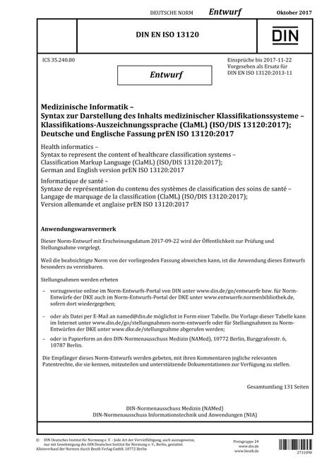 DIN EN ISO 13120 - DRAFT