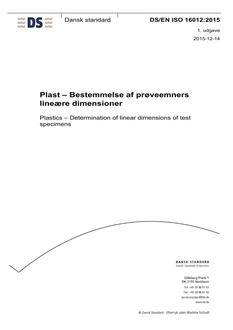DANSK DS/EN ISO 16012