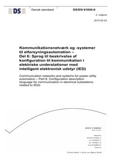 DANSK DS/EN 61850-6