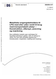 DANSK DS/EN 417