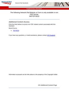 NR TEF 3019 ISSUE 2