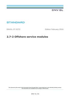 DNV DNVGL-ST-E272