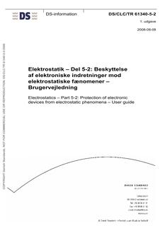 DANSK DS/CLC/TR 61340-5-2