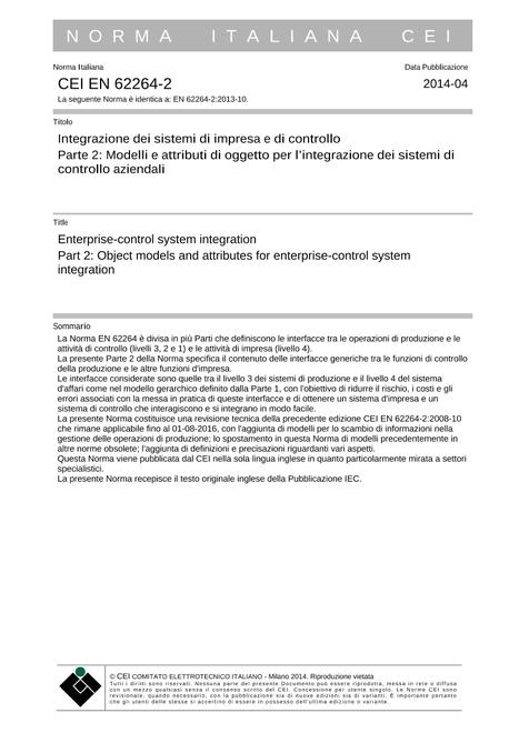 CEI EN 62264-2