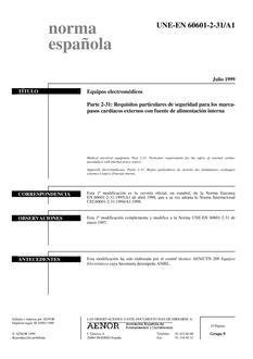 AENOR UNE-EN 60601-2-31
