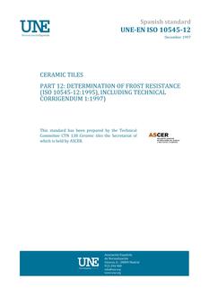 AENOR UNE-EN ISO 10545-12