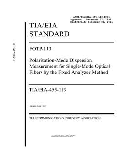 TIA ANSI/TIA/EIA-455-113