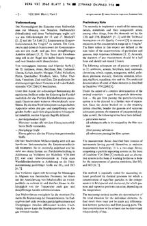 VDI VDI 3868 BLATT 1
