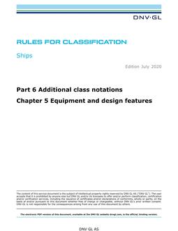 DNV DNVGL-RU-SHIPS PART 6 CHAPTER 5