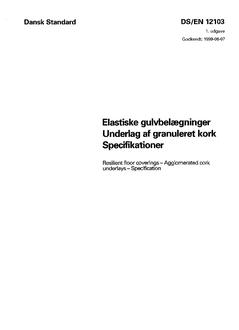 DANSK DS/EN 12103