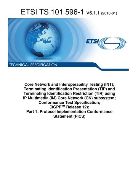 ETSI TS 101 596-1