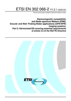 ETSI EN 302 066-2