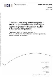 DANSK DS/EN ISO 105-A11