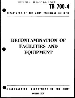 ARMY ARMY TB 700-4