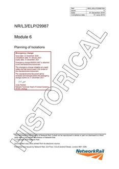 NR NR/L3/ELP/29987/MOD06 ISSUE 5