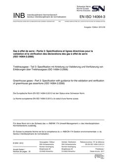 SNV SN EN ISO 14064-3