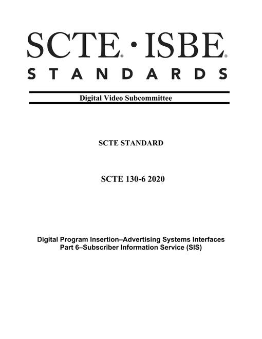 SCTE 130-6 2020