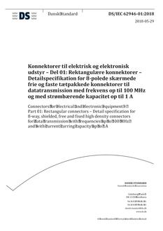 DANSK DS/IEC 62946-01