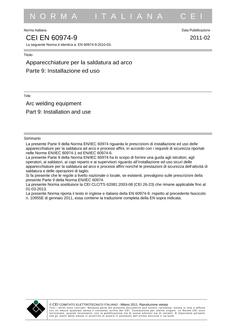 CEI EN 60974-9