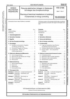 VDI VDI 2166 BLATT 1