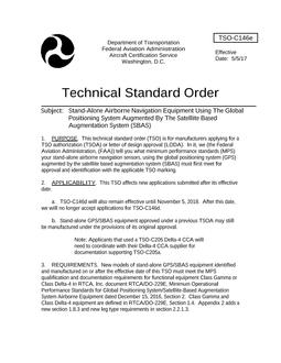 FAA TSO C146E
