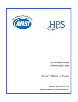 HPS ANSI/HPS N13.22