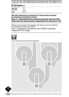 CEI EN 61009-2-1