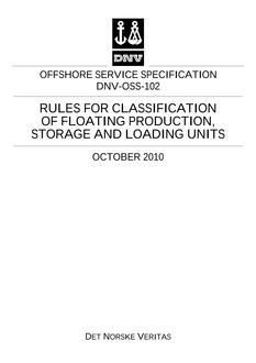 DNV DNV-OSS-102