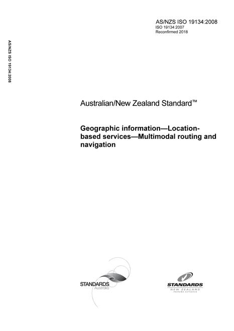 AS/NZS ISO 19134:2008