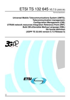 ETSI TS 132 645
