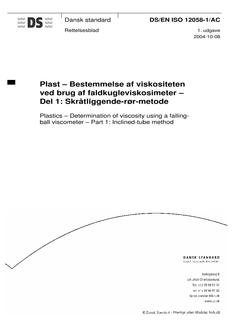 DANSK DS/EN ISO 12058-1