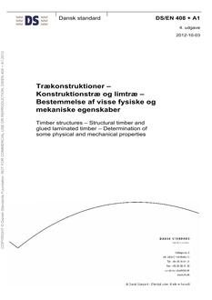 DANSK DS/EN 408 + A1