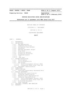 ARMY UFGS-11 68 13