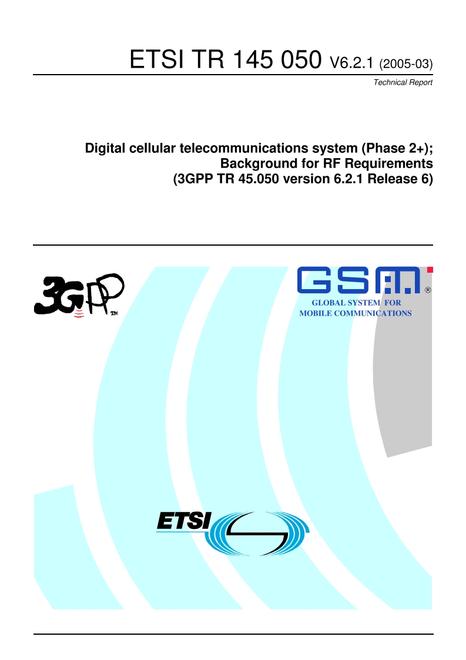 ETSI TR 145 050
